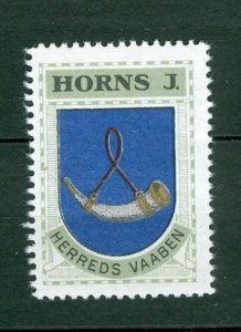 Denmark. Poster Stamp 1940/42. MNH District Horns J. Coats Of Arms. Horn