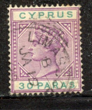 Cyprus # 29, Used. CV $ 6.00