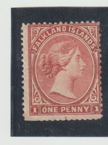 Falkland Islands Scott 1  (SG 1) MNG (no gum) Catalogue $850.00