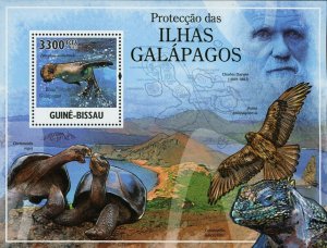 Galapagos Islands Stamp Fauna Charles Darwin Turtle Iguana S/S MNH #5287/Bl.905