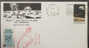 Apollo 11 First Man On Moon Neil Armstrong 1969 Houston