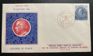 1965 French India International Control Commission In Vietnam FPO 743 Cover FDC