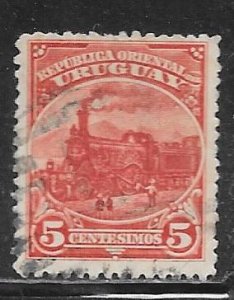 Uruguay 112: 5c Locomotive, used, F-VF