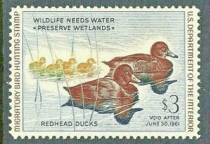 [KN]  #RW27 ~ Mint-LH  U.S. Duck Stamp...Free Shipping!