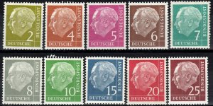 Germany #702-11 MNH CV $7.00 (X6637)