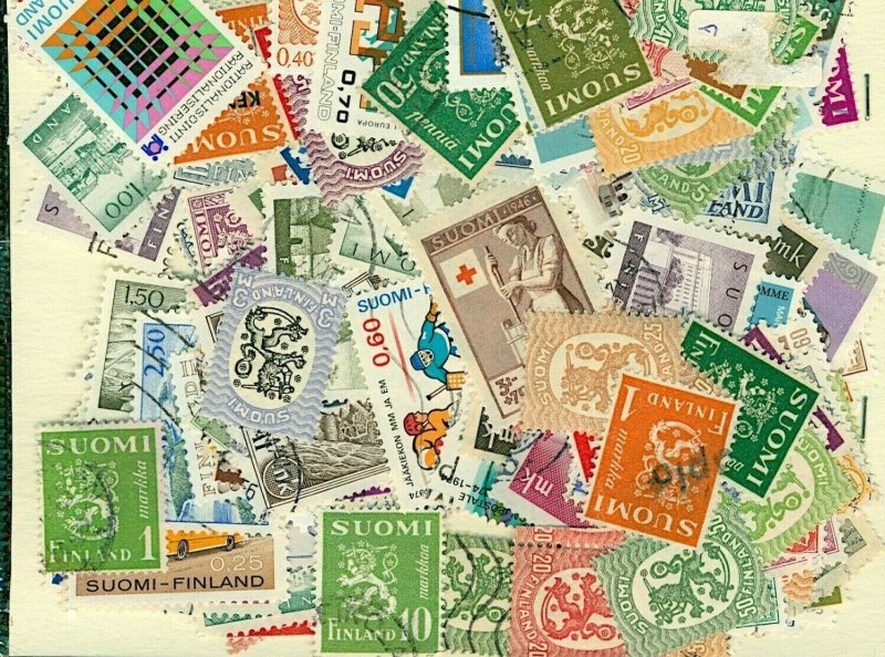 Finland Stamp Packet of 300 All Different Fine Used Stamps