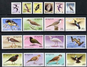 ST. KITTS - 1981 - Birds Defs. Imprinted Date - Perf 18v Set - Mint Never Hinged