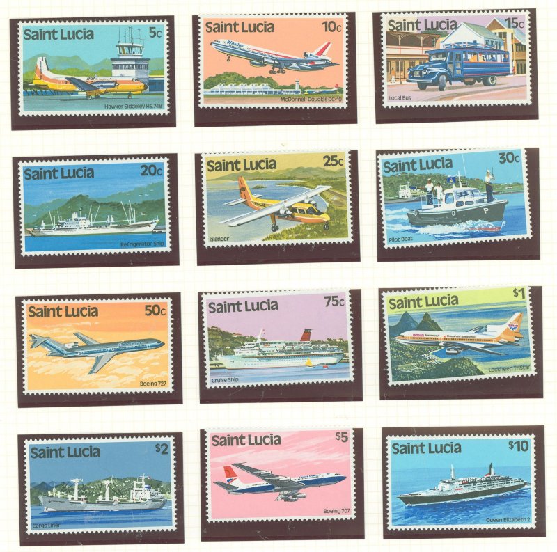 St. Lucia #504-515 Mint (NH) Single (Complete Set)