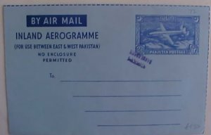 BANGLADESH AIR LETTER INVERTED OVERPRINT