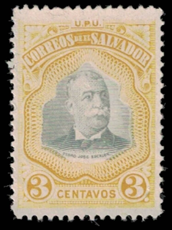 1906 El Salvador Sello-presidente Escalon, 3c B91 