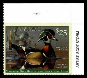 RW86  2019/20  **PNS** Federal Duck Stamp - OGNH - VF/XF  (ESP#0827)