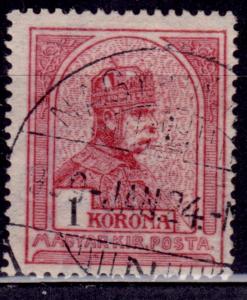 Hungary, 1900, Franz Josef Wearing Crown, 1k, sc#63, used