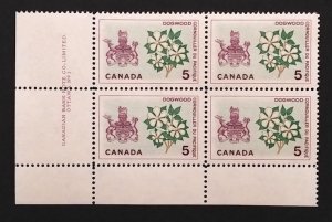 Canada 423 Plate Block LL VF MNH