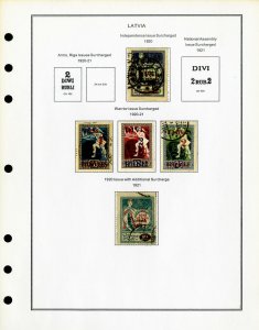 Latvia Clean Mint & Used 1918 to 2000 Rare Stamp Collection