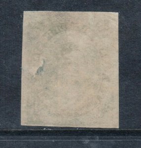 Canada #9iv Very Fine Used Triangle Flaw Thin At G Of Postage *With Certificate*