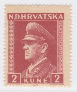 1943 Croatia A. Pavelic 2k MNH** Stamp A19P10F587-