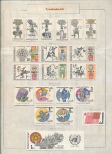 Czech. Rep. 1970s Soccer Art Flowers (Apx 400  Items) Used MH MNH EP852