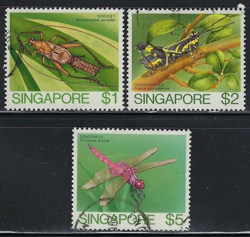 Singapore Scott 461-463 Used