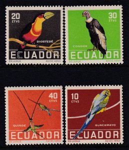 Ecuador 634-637 Birds MNH VF