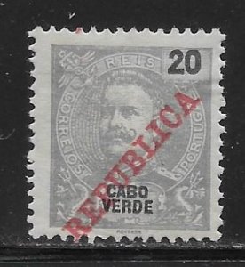 Cape Verde 89 20r Republic single Unused Hinged