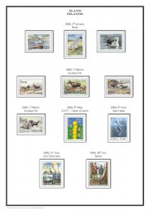 ÅLAND ALAND  ISLANDS 1984-2021 PDF (DIGITAL)  STAMP ALBUM PAGES