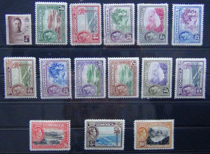 Dominica 1938 - 1947 set to 10s MM