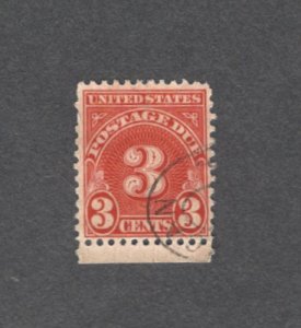 J82A - Postage Due 3¢ - Scarlet