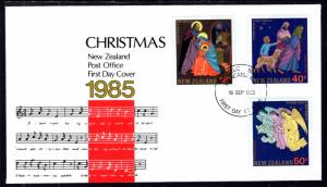 New Zealand 836-838 Christmas U/A FDC