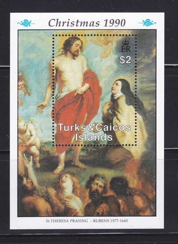 Turks and Caicos Islands 877 MNH Christmas, Art, Paintings