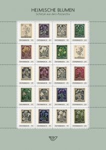 Austria 2024 MNH Stamps Mini Sheet Flowers Philately