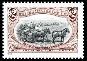 US 3209i 1898 Trans-Mississippi Harvesting in the West $2 single MNH 1998