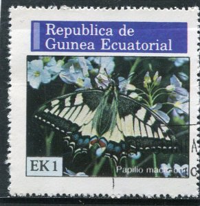 Equatorial Guinea 1976 BUTTERFLIES 1 value Perforated Fine Used VF