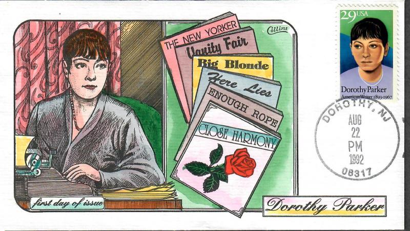 US Collins FDC SC#2698 Dorothy Parker