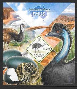 SOLOMON ISLANDS 2013 EMUS (2) MNH