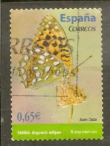 Spain   Scott 3766  Butterfly   Used