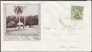 SAMOA 1935 ½d FDC ex Apia..................................................54633