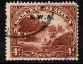 South West Africa - #101a Native Kraal - Used