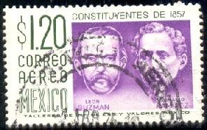 General Leon Guzman & Ignacio Ramirez, Mexico SC#C237 used