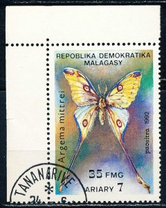 Malagasy Republic #1081 Single Butterfly CTO