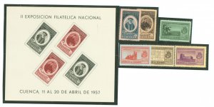 Ecuador #612-614a/C312-C314 Unused