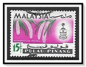 Penang #72 State Crest & Orchids Used