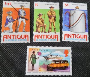 Antigua, American Bi-centennial & UPU issue, MNH, 1974 & 1976, SCV$ 1.00