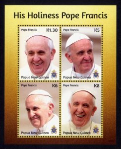 Papua New Guinea Sc# 1756 MNH Pope Francis (M/S)