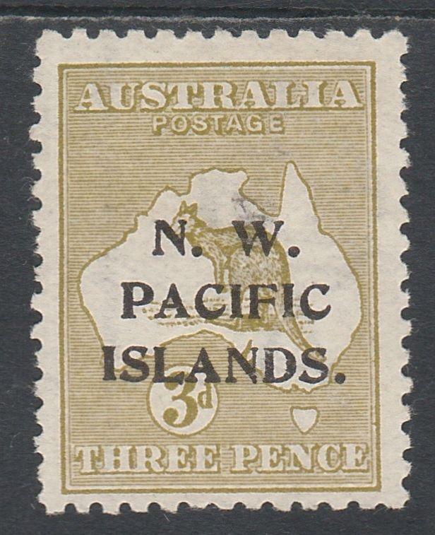 NWPI NEW GUINEA 1915 KANGAROO 3D 1ST WMK 