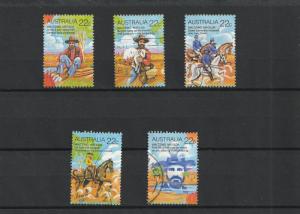 Australia  Scott#  741a-e  Used