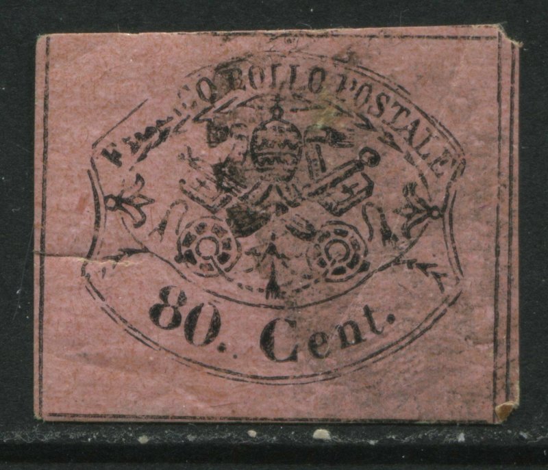 Italy Roman States 1867 80 centemisi used