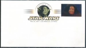 4143c US 41c Star Wars: Emperor Palpatine SA, FDC colored postmark