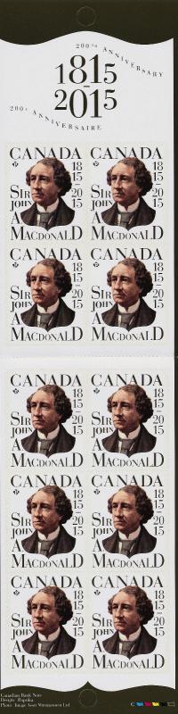 Canada 2804a Booklet MNH Sir John A MacDonald