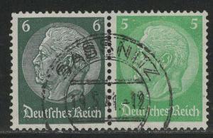 Germany Scott # 419, 418, used, se-tenant, Mi # W83