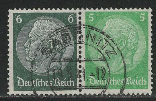 Germany Scott # 419, 418, used, se-tenant, Mi # W83